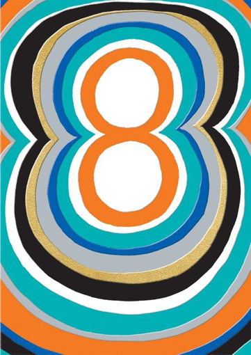 Picture of 8TH BIRTHDAY CARD BLUE